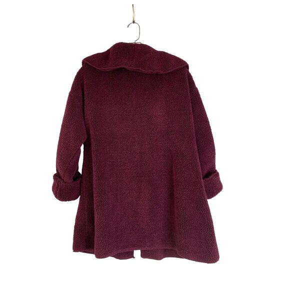 Koolaburra By Ugg S Berry Sherpa Fleece Open Cardigan Coat Oversized REE10683 - Picture 5 of 8